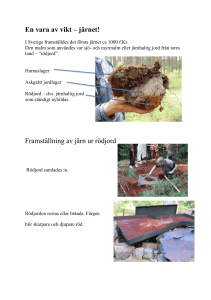 Järnslagg från Järnvirke.