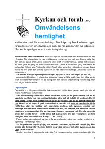 Kyrkan och torah del 2 Omvändelsens hemlighet