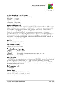 S-Metylmalonsyra (S-MMA)