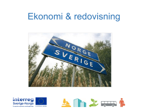 Svenskt bildspel för ekonomi och redovisning - Interreg Sverige