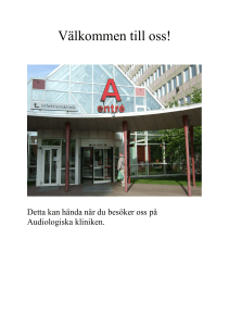 I denna broschyr kan du läsa om vad som kan hända vid ett besök
