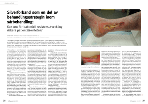 Silverförband som en del av behandlingsstrategin inom