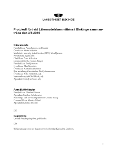Protokoll 131105 - Landstinget Blekinge