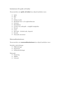 Institutionen för språk och kultur