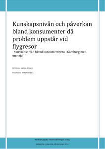 Kunskapsnivån och påverkan bland konsumenter då