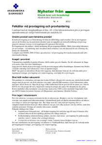 Nyheter från