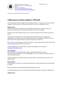 Välkommen att läsa nätkurs i filosofi!