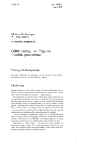 Giftfri vardag - Riksdagens öppna data