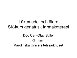 Farmakokinetiska och farmakodynamiska förändringar