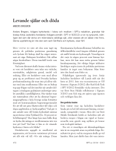 Levande själar och döda - Anders Brogrens Hemsida