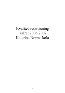Kvalitetsredovisning
