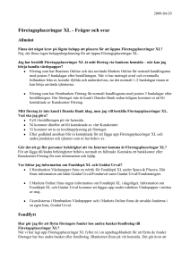 Företagsplaceringar XL - Frågor och svar (PDF