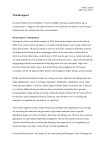 Praktikrapport - Institutionen för kommunikation och medier, KOM