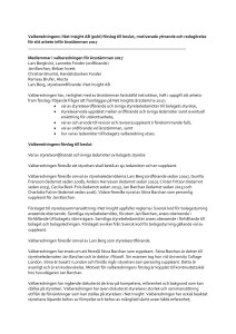 Valberedningens i Net Insight AB (publ) förslag till beslut