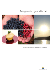 Sverige – det nya matlandet
