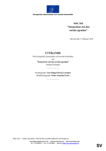 Integration och den sociala agendan