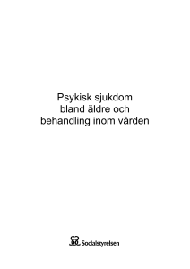 Psykisk sjukdom bland äldre och behandling inom