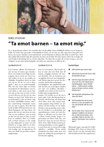 Ta emot barnen – ta emot mig.”