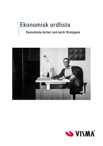 Ekonomisk ordlista för företagare