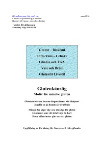 Glutenkänslig - Svenska Kemisamfundet