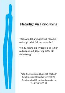 Naturligt Vis Förlossning