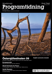 Programtidning - Sveriges Radio