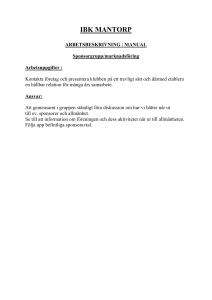 Sponsorgrupp/marknadsföring
