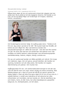 för en bättre sexualundervisning i skolan