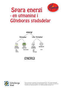 Spara energi