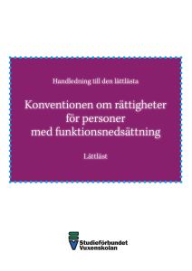 FN konventionen om rättigheter för personer med