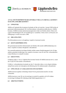 AVTAL OM ÖVERFÖRMYNDARSAMVERKAN MELLAN JÄRFÄLLA