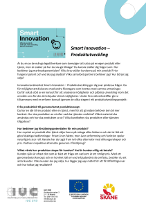 Smart Innovation – Produktutveckling