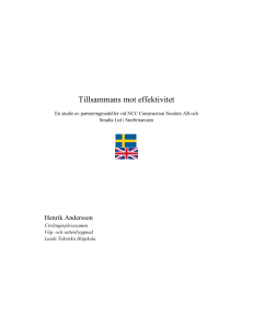 Tillsammans mot effektivitet - Byggproduktion