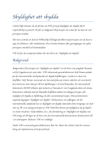 Skyldighet att skydd1 - FN