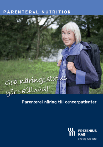 Parenteral näring till cancerpatienter