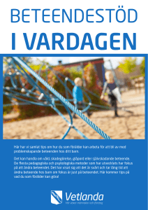 Beteendestöd i vardagen - tips på vad du som förälder kan göra
