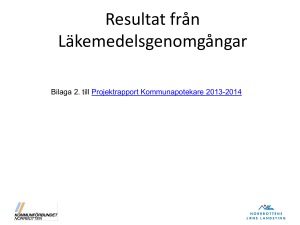 Resultat från Läkemedelsgenomgångar