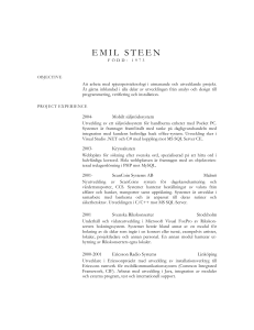 Elegant Resume - Cognitio Consulting AB