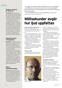 Millisekunder avgör hur ljud uppfattas