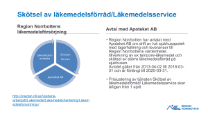 Skötsel av läkemedelsförråd - Läkemedelsservice - VIS