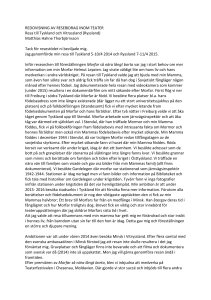 REDOVISNING AV RESEBIDRAG INOM TEATER Resa till Tyskland