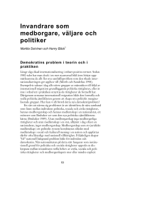 Invandrare som medborgare, väljare och politiker