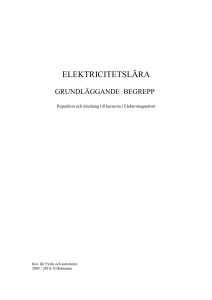 elektricitetslära - UU Studentportalen