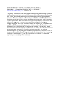 BIOANALYTISK KEMI OCH MOLEKYLÄR CELLBIOLOGI (BCG810