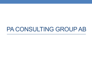PA Consulting group ab