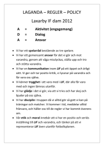 D = Dialog A = Ansvar