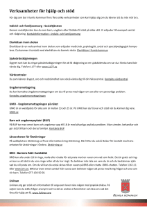 Verksamheter för hjälp och stöd