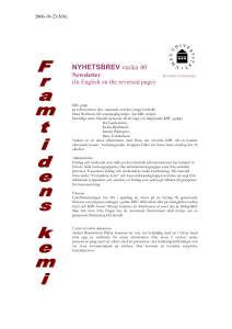 Bilaga 5b NYHETSBREV vecka 40