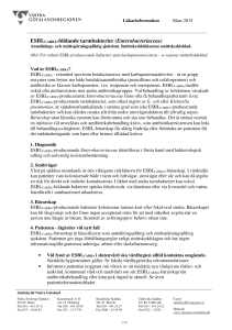 ESBLCARBA-bildande tarmbakterier (Enterobacteriaceae)