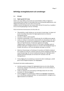 Bilaga 2, Strategidokument och utredningar